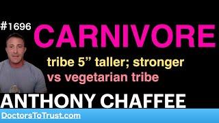 ANTHONY CHAFFEE | CARNIVORE  tribe 5” taller; stronger  vs vegetarian tribe