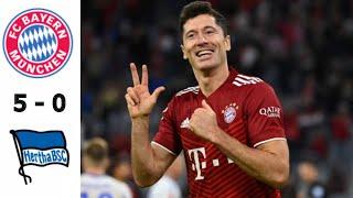 Bayern München vs Hertha Berlin 5-0 All Goals & Highlights | Bundesliga 2021 #FCBBSC #BayernMunich