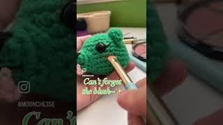 Crocheting a Disgust Bear from Inside Out #crochet #amigurumi #insideout #insideout2 #bear #disgust