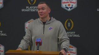 BSU Head Coach Spencer Danielson speaks on upcoming Fiesta Bowl game, addresses Heisman Trophy