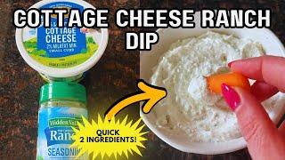 Cottage Cheese Ranch Dip Recipe  3-Min Healthy Party Snack Hack | Creamy & Low-Cal Game Day! 