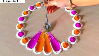 Diwali rangoli designs 2024diwali beautiful rangolideepawali deepam mugguluRanuArt