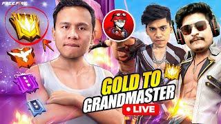 50000+ Rank Score  Top 1 Grandmaster Push V Badge Youtubers  Tonde Gamer  #freefire #live