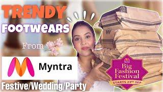 *Sale* Myntra *Footwear* Haul  For Festival Season Or Wedding Special | Beauty Basics