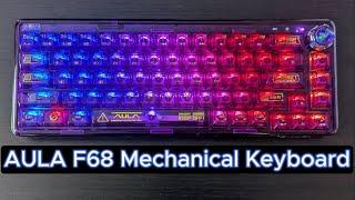 AULA Wind F68 Transparent Mechanical Keyboard Review | Hot Swappable | Gaming Performance |