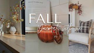 FALL DECORATE WITH ME 2023 PART 2 || DIY GARLAND DESIGNER LOOK FOR LESS || MINIMAL FALL STYLING