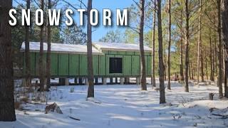 Unexpected Snowstorm Turns Our Off-Grid House Into Winter Wonderland In South Georgia!