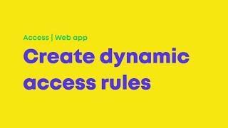 SafetyCulture (formerly iAuditor) | Create Dynamic Access Rules