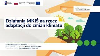 Działania MKiŚ w zakresie adaptacji do zmian klimatu