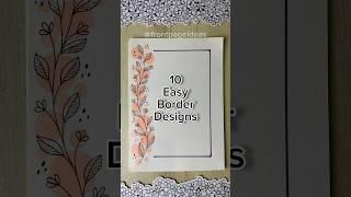 10 Easy front page design for school projects and idea note journals | Aesthetic Girl #shorts #howto