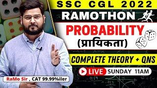 RAMOTHON || Probability ( प्रायिकता ) || Complete Theory + Qns By RaMo Sir - CAT 99.99%iler