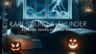 Spooky Halloween Ambience On Rainy Night : Spooky Sounds, Heavy Rain