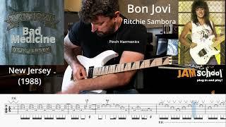 Bon Jovi Bad Medicine Ritchie Sambora Guitar Solo with TAB