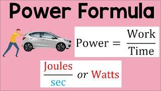 Power Formula | Physics Animation