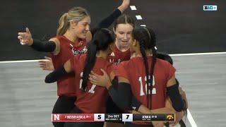 Nebraska vs Iowa | 2024 Women's College Volleyball, Nov 20 2024