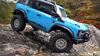 rccars /rc카 브롱코 윈치로 계곡 락크라울링 코스 탈출! / Bronco Go rock crawling in the valley. / HB R1001