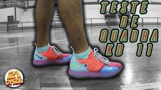 Teste em QUADRA NIKE KD 11 | Canal 21onze Tênis de Basquete