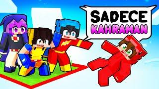 SÜPER KAHRAMAN Olarak ADADA KİLİTLENDİK! - Minecraft