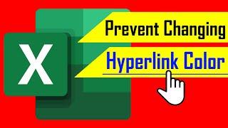 How To Prevent Hyperlinks From Changing Color In Excel