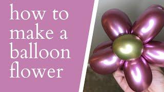 How to make a balloon flower|Balloon Star| DIY Balloon Flower