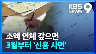 최대 290만 명 연체 이력 삭제…‘신용사면’ 대상과 효과는? [9시 뉴스] / KBS  2024.01.15.