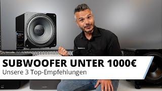 Unsere 3 besten Subwoofer unter 1.100,- Euro