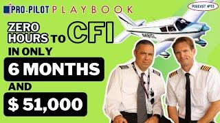 Zero Hours to CFI in SHORT 6 Months at BARGIN $51,000: Here's How It's Done // #93