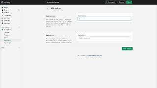 How to add a URL Redirect in Shopify in 15 Seconds