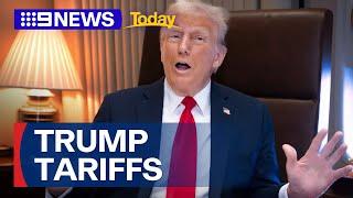 Donald Trump suggests tariffs on US neighbours could increase | 9 News Australia