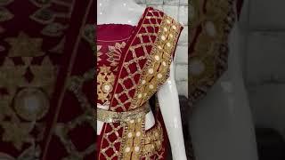 Latest Designer Red Color Pant-Style Saree