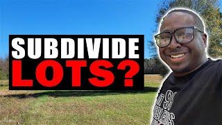 HOW TO SUBDIVIDE VACANT LAND IN CHARLOTTE NC | SUBDIVIDE LOTS | LAND SPECIALIST