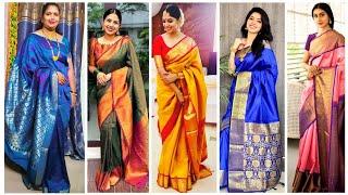 Latest Silk Saree Design | Designer Silk Sarees | Silk Saree Ideas #saree #sarees #sareecollection