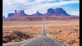 Forrest Gump Hill, Monument Valley,  US Highway 163, USA road trip.