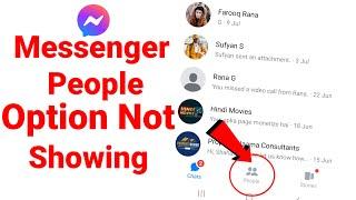 fix messenger people option not showing problem | messenger people option not showing problem solve