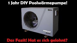 1 Jahr DIY Brauchwasser Erzeugung mit Poolwärmepumpe/ Fazit!+Stromverbrauch Heizung mit Klimaanlage