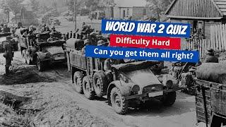 World War 2 Quiz | Test Your WW2 Knowledge (Hard difficulty)