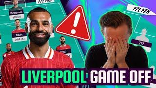 LIVERPOOL GAME POSTPONED!!  FPL UPDATE I Fantasy Premier League 24/25