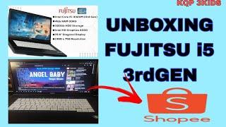 UNBOXING FROM SHOPEE FUJITSU i5 3rdGEN #shopeepaydaysale #fujitsu #laptop