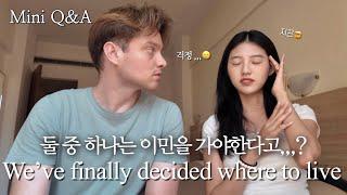 International Couple mini Q&A |Korea vs Switzerland Where will we live!!! | What's new | Honeymoon