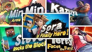 Super Smash Bros Ultimate - All Newcomers Trailers Including Sora