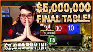 THE BIGGEST SWEAT OF MY LIFE - $2650 Venom PKO FINAL TABLE!