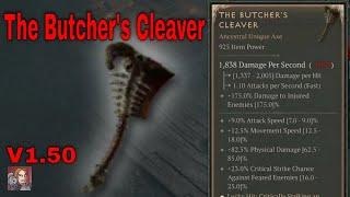 Diablo IV Unique Items - The Butcher's Cleaver (One Handed Axe)[v1.5.0]