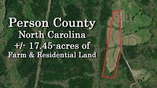 SOLD - +/-17.45-acres in Person County, NC