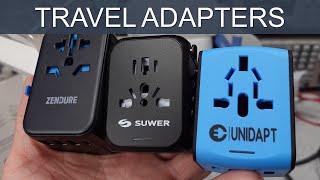 Travel Power Adapters with USB – Zendure, Unidapt, Suwer