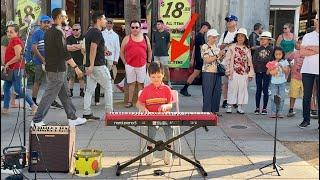 Crowd stops for AMAZING performance of 6 year old Leo Protsenko