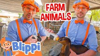 Blippi Visits The Farm Animals  Learn About Animals | Kids TV Show | Educational Videos for Kids