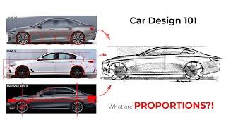 CAR DESIGN 101 - what is PROPORTIONS?! - Sedan #cardesign #automotivedesign #proportions