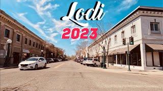 Driving Downtown, Lodi, California