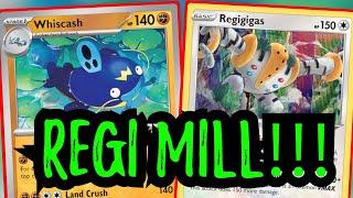 Regigigas Whiscash MILL DECK is the BEST! Pokemon TCG Live