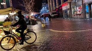 Stockholm Walks: Low key street life and holiday lights in city center after Christmas